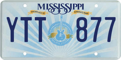 MS license plate YTT877