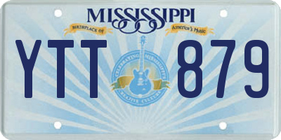 MS license plate YTT879