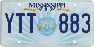 MS license plate YTT883