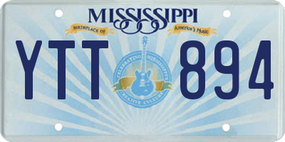 MS license plate YTT894