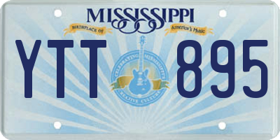MS license plate YTT895