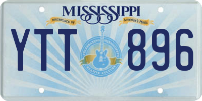 MS license plate YTT896