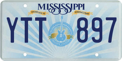 MS license plate YTT897