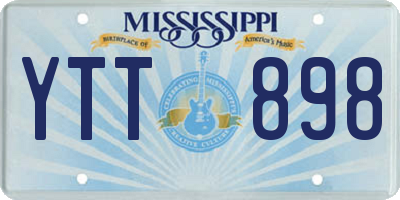 MS license plate YTT898