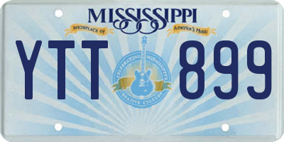 MS license plate YTT899