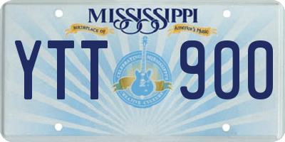 MS license plate YTT900