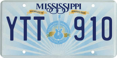 MS license plate YTT910