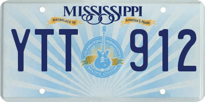 MS license plate YTT912