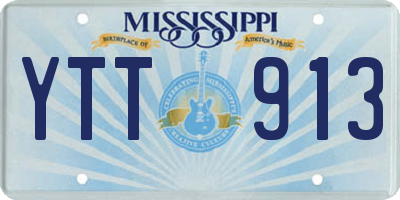 MS license plate YTT913