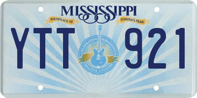 MS license plate YTT921