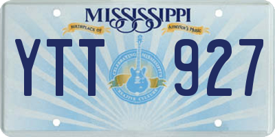 MS license plate YTT927