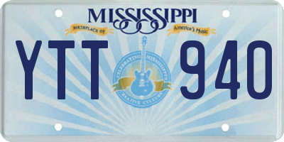 MS license plate YTT940