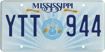 MS license plate YTT944