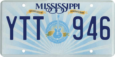 MS license plate YTT946