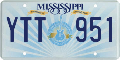 MS license plate YTT951