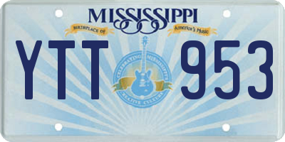 MS license plate YTT953