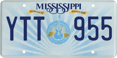 MS license plate YTT955