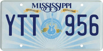 MS license plate YTT956