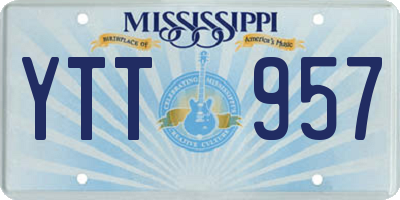 MS license plate YTT957