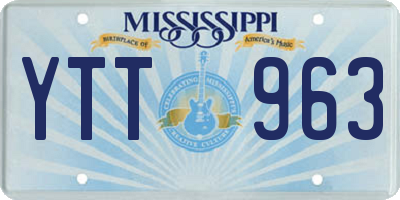 MS license plate YTT963