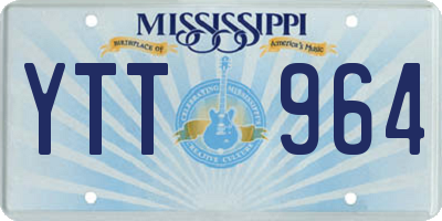 MS license plate YTT964