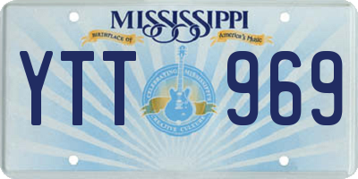 MS license plate YTT969