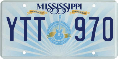 MS license plate YTT970