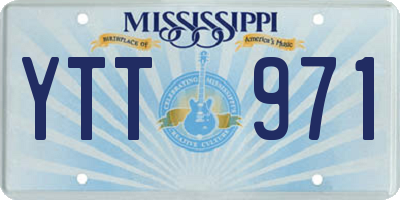 MS license plate YTT971