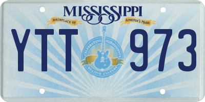 MS license plate YTT973