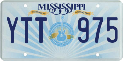 MS license plate YTT975
