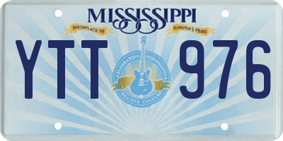 MS license plate YTT976
