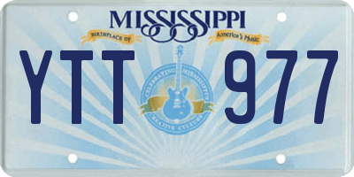 MS license plate YTT977