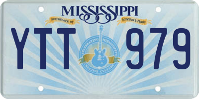 MS license plate YTT979