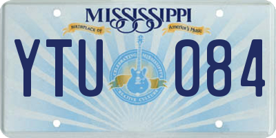MS license plate YTU084