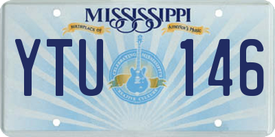 MS license plate YTU146