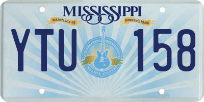 MS license plate YTU158