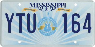 MS license plate YTU164