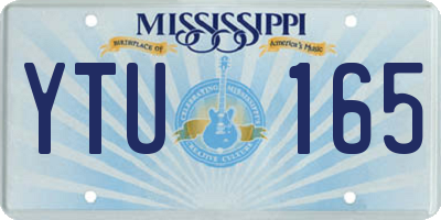 MS license plate YTU165