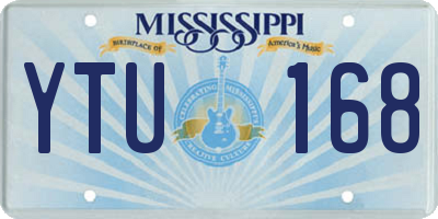MS license plate YTU168