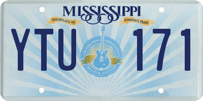 MS license plate YTU171