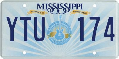 MS license plate YTU174