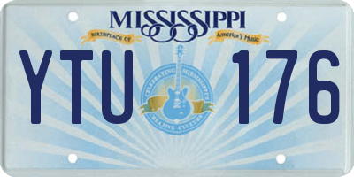 MS license plate YTU176