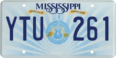 MS license plate YTU261