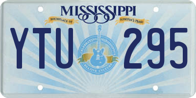 MS license plate YTU295