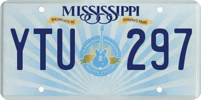 MS license plate YTU297