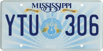 MS license plate YTU306