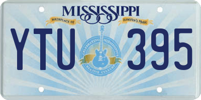 MS license plate YTU395