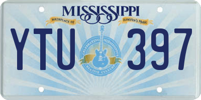 MS license plate YTU397