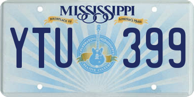 MS license plate YTU399