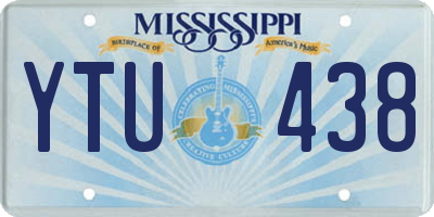 MS license plate YTU438